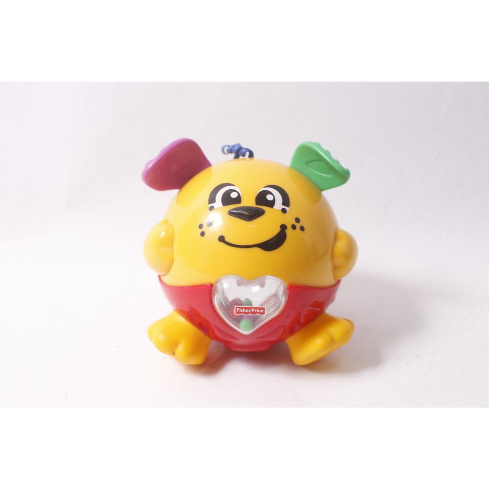 2002 Fisher-Price Brilliant Basics Bounce & Giggle Puppy Vintage ~ 260507-WH 651